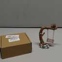 Jumping Spider Accessories, Funny Fairytale Garden Swing, Jumping Spider Climbing Toy, Garden Tree Owl Figurines for Jumping Spider Enclosures Accessory Decoration