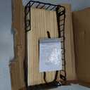 TJ.MOREE Ironing Board Hanger Metal Wall Mount Iron and Ironing Board Holder, Laundry Room Decor and Storage with Large Storage Black (Pinewood)