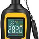 Light Meter Digital Illuminance Meter Handheld Ambient Temperature Measurer, Range up to 200,000 Lux, Luxmeter with 4 Digit Color LCD Screen