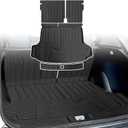 Cargo Liners Backrest Mat for Honda HR-V HRV Accessories 2023 2024 2025 2026 with Hook&Loop Rear Trunk Mat Rear Seat Back Cover Protector All Weather Anti-Slip Split Dog Liner 4 PCS
