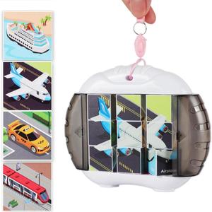 3D Rotating Puzzles for Kids 3 4 5 6 7 8 Year Old, 4 Puzzles in 1, Toddler Toy for Travel, Car, Airplane, Road Trip Activities, Fine Motor Skills, Fidget, Boys & Girls Gifts