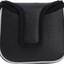 Big Teeth Heel Shaft Golf Square Mallet Putter Cover Headcover Center Shafted Putter Club Protector Compatible with High MOI Large Taylormade Scotty Cameron 6M DB