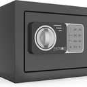 PATRON small safe box with keymini safe for moneysmall coin safes for home with codelittle jewelry lock box for kidsWall or Cabinet Safe for personal items0.236 Cubic Feet Black