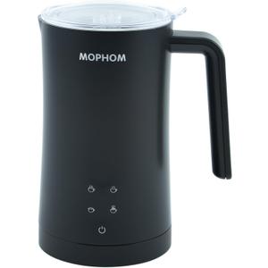 Milk Frother, 4 in 1 Electric Milk Steamer,11.84oz/350ml Automatic Warm and Cold Foam frother for Coffee, Latte, Macchiato, Cappuccino, Hot Chocolate,From the Makers of Mophom 400W,Black