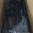 VASAGLE Slim Rolling Cart, 4-Tier Storage Cart, Narrow Cart with Handle, 8.7 Inches Deep, Metal Frame, for Kitchen, Dining Room, Living Room, Home Office, Rustic Brown and Classic Black ULRC033B01