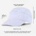 Mesh Baseball Caps for Men Womens - Quick Dry Breathable Trucker Hat - Running Hat for Outdoor Sports Workout (One Size-white)