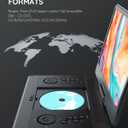 Boifun 15.7" Portable DVD Player with 14.1" Large Screen Support, HDMI Input, 5 Hrs Rechargeable Battery, Sync TV/Projector, USB/SD, Region Free, Dual Speaker, Multiple Disc Formats, Black