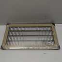 Fits 8x16 and 16x8 Duct Opening | Return Air Floor Grille by Handua | Walkable Vent Cover Grill for Floor | Brown | Heavy Duty Fixed Blades | Outer Dimensions: 9.75"W X 17.75"H