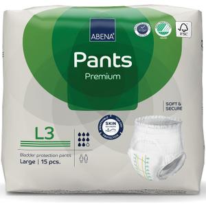 Abena Premium Incontinence Protective Underwear, Abena Pants, Pull-ups, Heavy Absorbency, Level 3, Large, 90 Count