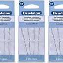 3 Packs - Beadalon Collapsible Eye Needles 2.5" Heavy - 4pcs/pk - Total 12 Needles (in Rigid Pak TM Mailer)