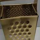 Large Stainless Steel 4 Sides Grater Slicer with Handle, Multifunctional Cutter Planing for Ginger, Garlic, Cucumbers, Carrots, Cheese, Potato, Ergonomic Design Kitchen Gadgets Accessories Gold