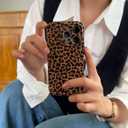 Retro Cheetah Leopard Print Phone Case for iPhone 14 Pro 6.1in,Vintage Amber Tortoise Shell Trendy Cool Girl Full Camera Protective Cover for iPhone 14pro 6.1"