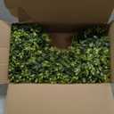 24 Inch Large Square Boxwood Wreath Spring Summer Artificial Green Wreaths for Front Door Farmhous Wedding Window Hanging Wall All Year Round Indoor & Outdoor St Patrick's Day Decor