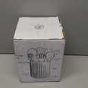 Getstar Large Utensil Holder for Kitchen Counter,7.2" Vintage Ceramic Utensils Crocks Utensil Organizer for Spatula Farmhouse Kitchen Decor (Striped White)