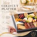 Shellwei 3 Pack Extra Large Charcuterie Board with Lids, 22 x 14 Inch