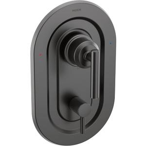 Moen Gibson Matte Black Posi-Temp with Built-in 3-Function Transfer Valve Trim Kit, Valve Required, T2900BL