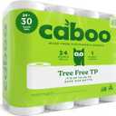 Caboo Tree Free Toilet Paper, Septic Safe Toilet Tissue, Non Toxic, Chemical Free, Non Toxic, 2 Ply Bathroom Toilet Paper | Pack of 24 Double Rolls, 300 Sheets Per Roll