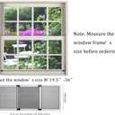 FLYZZZ Expandable Window Screens (10" H x 19" - 36" W) 2Packs Adjustable Window Screen, Replacement Window Screen for Window, Window Mesh Screen, Window Net Screen