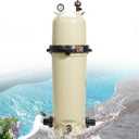 160317 Single Cartridge Pool Filter Pump Assembly-150 Square Feet 150 GPM Fit for Pentair Clean & Clear CC150 Pool Spa, Chemical Resistant Thermoplastic Tank High-Flow, Almond