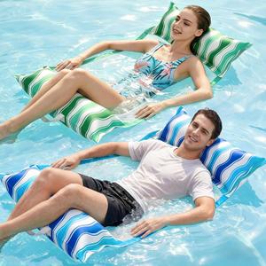 Jasonwell Inflatable Pool Floats Adult - Fabric Pool Hammock Floaties Water Hammock Lake Beach Floating Lounger Chair Swimming Pool Noodles Mesh Party Floaty Toys Fun for Adults Heavy Duty