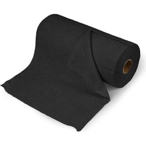 wuyaoyao 50PCS Microfiber Cleaning Cloth Roll, 10"10" Tear Away Microfiber Towels, Reusable Washable Cloth Paper Towels, Multi-Purpose Cleaning Rags for Car Home Kitchen Garage Shop (Black)