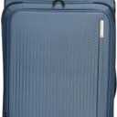Sharper Image Odyssey 2-Piece Set (21.5" & 29") Expandable 8-Wheel Spinner Carry On and Large Checked Luggage Set, Bluefin