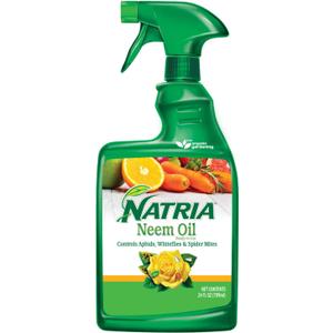 Natria Neem Oil Spray for Plants Pest Organic Disease Control, 24-Ounce, Ready-to-Use, 1.5 Pounds