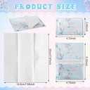 24 Packs Travel Size Tissue Pocket Slim Pack Facial 3 Ply Wallet Size Pocket Tissues for Travel Wedding Party Favors, 6 Styles(Colored Flowers)