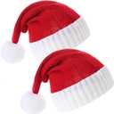 LMLALML Christmas Hats for Women, Kids and Men Elegant Knitted Warm Funny Beanie for New Year Festive Holiday Party