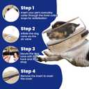 BARKLESS Dog Cone, Inflatable Dog Cone After Surgery for Small Medium Breeds, Soft Surgery Collar with Enhanced Anti-Licking Guard Shield for Pets, Patented Protective Donut Collar