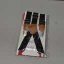 Pet Soft Dog Suspenders 2 Pieces Female Dog Diaper Suspenders for Dogs Diaper Keeper Suspender for Dogs Skirt, Doggy Dress (Black & Pink, S/M)