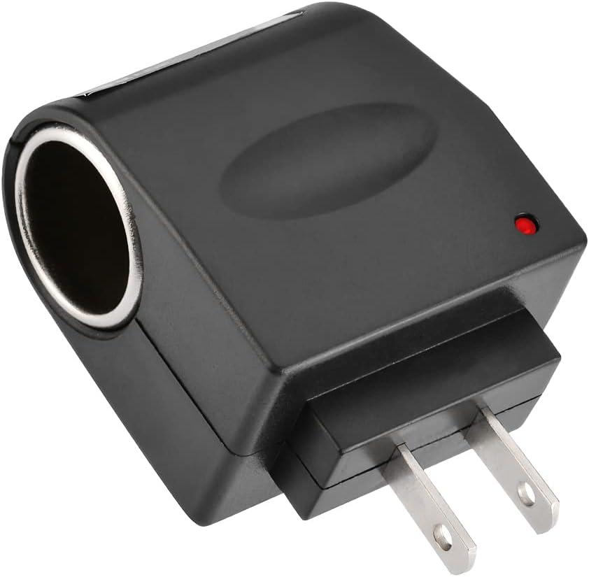 Universal AC to DC Car Cigarette Lighter Socket Adapter Converter, DC 12V 500mA Vehicle Power Inverters, Power Supply Transformer Wall Plug for Car Electronics