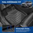 Mixsuper CRV Floor mats-Floor Mat & Cargo Liner for Honda CR-V CRV 2017-2022 (NOT for Hybrid),All Weather TPE Rubber Floor Liners Protection for CRV Accessories,Full Set Anti-Slip Car Mats,Black