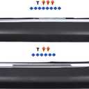 Front and Rear Driver Side Door Lower Molding Trim for Toyota Highlander 2011-2013