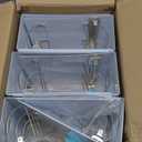 6 Pcs 3 Ring Binder, 6 Inch Large Capacity 3 Slant D Ring Binders with Pockets, 8.5" x 11" Presentation Folder View Binder with Customizable Clear Cover for Documents Files Projects (White)