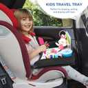 COOLBEBE Kids Travel Tray for Toddler Car Seat, Travel Tray for Airplane, Toddler Car Seat Lap Tray, Carseat Table Tray for Kids Travel Activities (Black -2PCS)