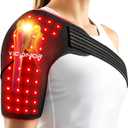 Viconor Red Light Therapy for Shoulder Pain Relief, Infrared Light Therapy for Body, Improve Joint Muscle, 660nm & 850nm Red Light Shoulder Wrap, Black1