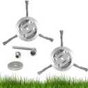 Steel Wire Grass Trimmer Head, 6 Inch Metal Weed Eater Blade Replacement for Electric Battery Powered Cordless String Trimmer (1, 3 Blades)