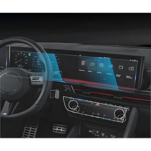 CDEFG 2PACK For 2024 2025 2026 Hyundai Sonata Screen Protector - 12.3 Inch All-in-One 9H HD Tempered Glass & AC - Sonata (S, SEL, SEL Convenience, N Line) Touchscreen Accessories