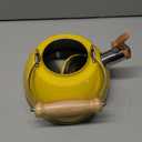 ROCKURWOK Tea Kettle, Tea Pot with Cool Touch Ergonomic Handle, Teapot Food Grade Stainless Steel, Tea Kettle Stovetop, Kettle Teapot, Whistling Tea Kettle, Tea Pot, 2.7 Quart (Yellow)
