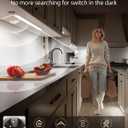 EZVALO 5-Pack Under Cabinet Lighting, 4000mAh Rechargeable Motion Sensor Light, 16.5inch Magnetic Closet Lights with Dimmable & 3 Color Temps, Wireless Motion Activated Lights with Remote for Kitchen