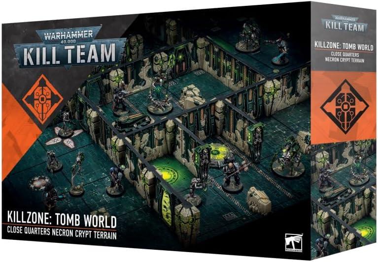 Games Workshop Killzone: Tomb World  Modular Necron Terrain Set for Kill Team with Game Board, 25 Pieces, and Customizable Layout