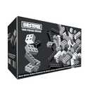 Building Bricks 1000 Pieces in Black, Dark Grey, Light Grey & White, Classic General Building Blocks Toys for Boys & Girls, Bulk Basic Brick Tiles for Adult's Building Projects