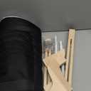 Zakkart Cat Perch for Window Sill with Bolster  Orthopedic Hammock Design with Premium Hardwood & Robust Metal Frame  Cat Window Seat for Large Cats and Kittens  Natural Color Wood Gray Bed, 24''W