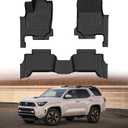 Floor Mats for 2026 2025 Toyota 4Runner Fuel 5 Seats (Not for Hybrid/EV) All Weather Floor Liners TPE Rubber Fit for Toyota 4-Runner 2025 2026 Anti-Slip Full Set Automobile Mats Accessories