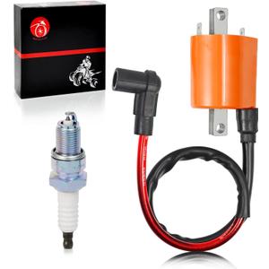 Ignition Coil & Spark Plug For Yamaha Gas Golf Cart G2 G5 G8 G9 G11 G14 1985-1996 OEM:J38-82310-20-00