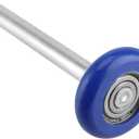 30 Pack 1.8 Inch Nylon Garage Door Rollers 4.7 Inch Stem, Blue Quiet Sealed Garage Door Roller, 6200ZZ Double Seals Precision Bearings for Garage Track Replacement