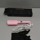 Waver Hair Tool,Mini Waver Curling IronCurling Iron Hair Crimper WaverIonic Deep Waver Curling Wand with Ceramic 2 Barrel for Women Double Voltage, Easy to Use, Pink, 1.25 Inch