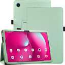 Caweet Case for T-Mobile Revvl Tab 2 Tablet - Premium Leather Folio Protective Stand Cover with Magnetic Closure, Green