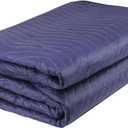 1 Pack Moving Blankets Heavy Duty 80"x72" Quilted Packing Blankets for Moving Furniture Padded Shipping Furniture Mover Blue